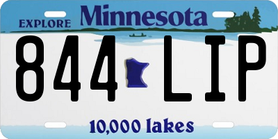 MN license plate 844LIP