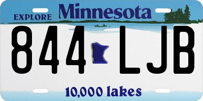 MN license plate 844LJB