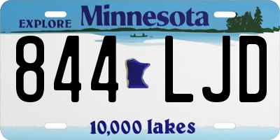 MN license plate 844LJD
