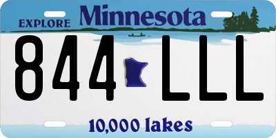 MN license plate 844LLL