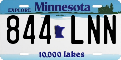 MN license plate 844LNN