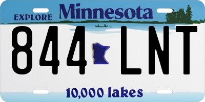 MN license plate 844LNT