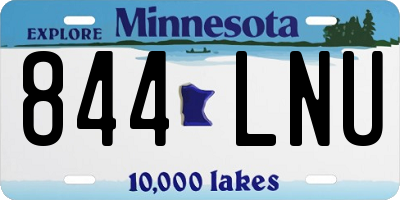 MN license plate 844LNU