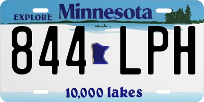 MN license plate 844LPH