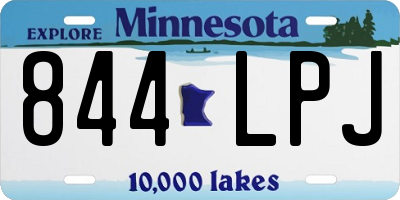 MN license plate 844LPJ