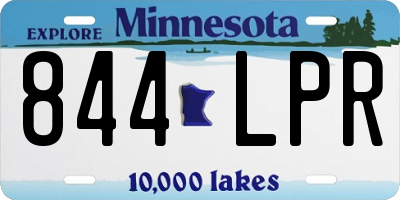 MN license plate 844LPR