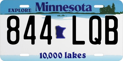 MN license plate 844LQB