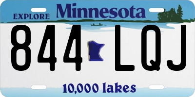 MN license plate 844LQJ