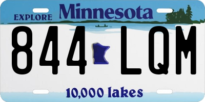MN license plate 844LQM