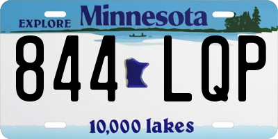 MN license plate 844LQP