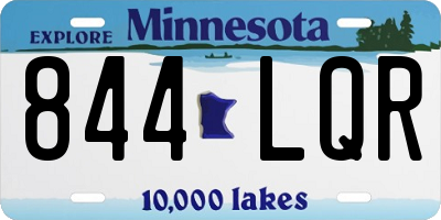 MN license plate 844LQR