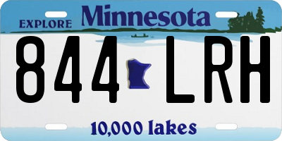 MN license plate 844LRH