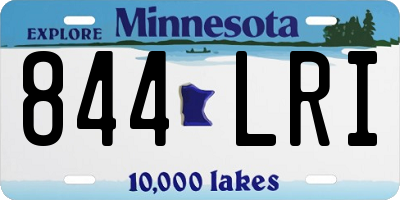 MN license plate 844LRI