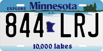 MN license plate 844LRJ
