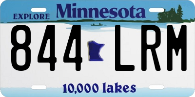 MN license plate 844LRM