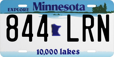MN license plate 844LRN