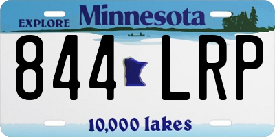 MN license plate 844LRP