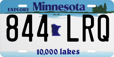 MN license plate 844LRQ