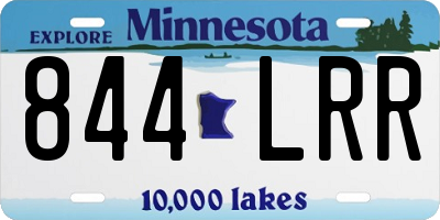 MN license plate 844LRR