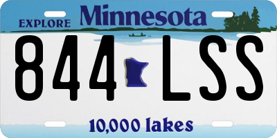 MN license plate 844LSS