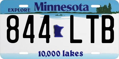 MN license plate 844LTB