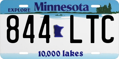 MN license plate 844LTC