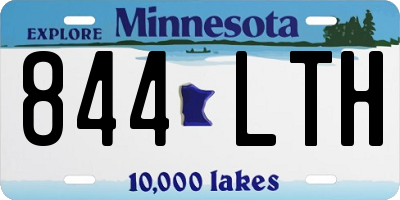 MN license plate 844LTH
