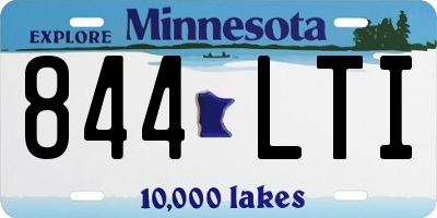 MN license plate 844LTI