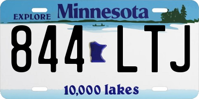 MN license plate 844LTJ