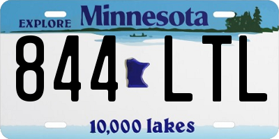 MN license plate 844LTL