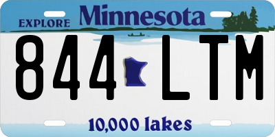MN license plate 844LTM