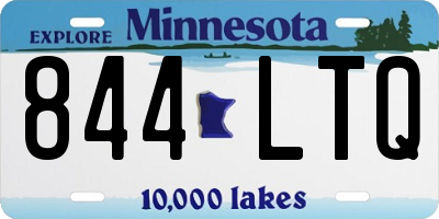 MN license plate 844LTQ