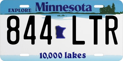MN license plate 844LTR