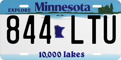 MN license plate 844LTU