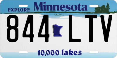 MN license plate 844LTV