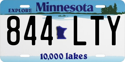 MN license plate 844LTY