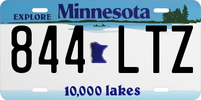 MN license plate 844LTZ