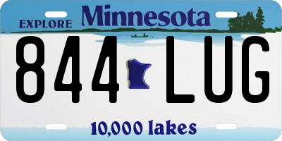 MN license plate 844LUG