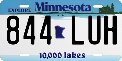 MN license plate 844LUH