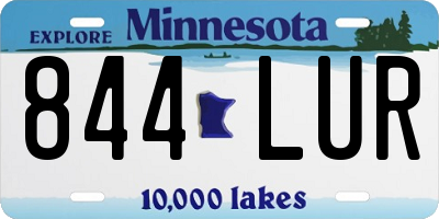 MN license plate 844LUR