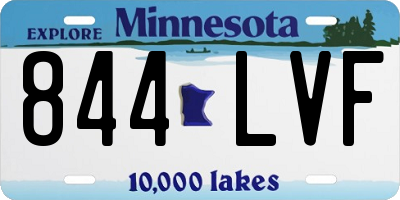 MN license plate 844LVF