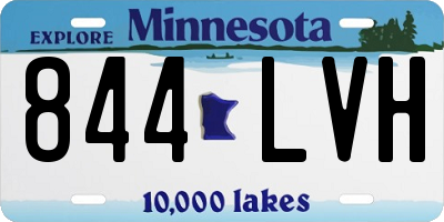 MN license plate 844LVH