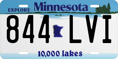 MN license plate 844LVI