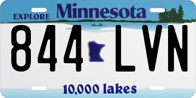 MN license plate 844LVN