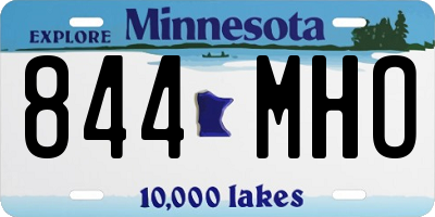 MN license plate 844MHO