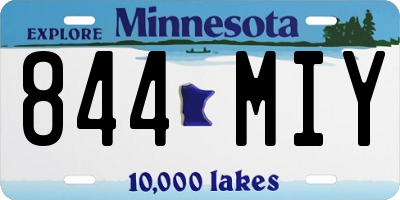 MN license plate 844MIY