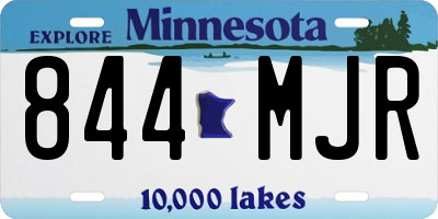 MN license plate 844MJR