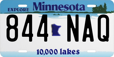 MN license plate 844NAQ