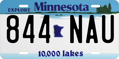 MN license plate 844NAU