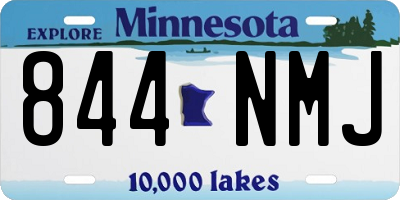 MN license plate 844NMJ